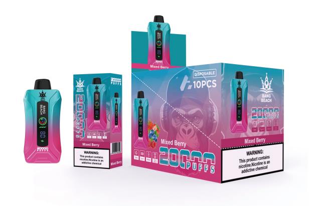 Bang Beach 20000 נשיפות מסך חכם vape ברי מעורב - Bang Box Flavours