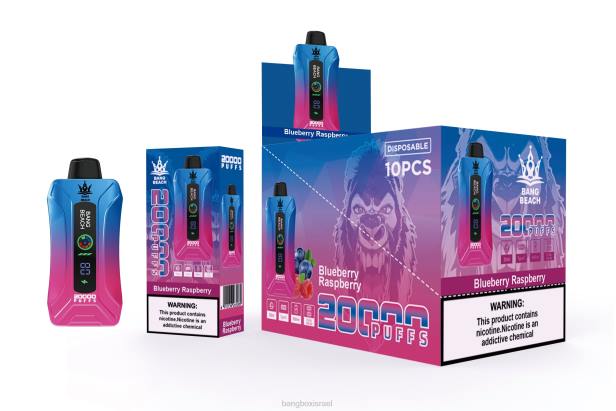 Bang Beach 20000 נשיפות מסך חכם vape אוכמניות פטל - Bang Box Vape Flavors