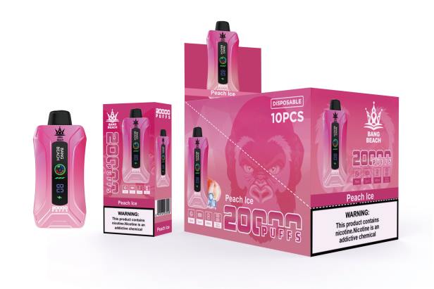 Bang Beach 20000 נשיפות מסך חכם vape קרח אפרסק - Bang Box Vape Review