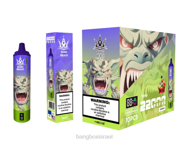 Bang Beach מסך חכם 22000 נשיפות וימטו - Bang Box Vape Flavors