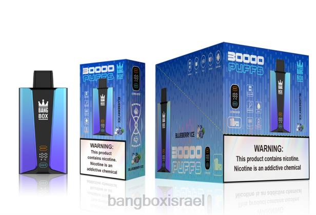 Bang Box מסך חכם 30000 נשיפות קרח אוכמניות - Bang Box Vape