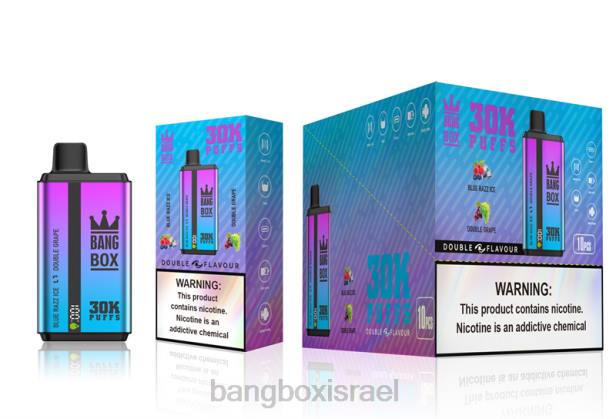 Bang Box 30000 פחזניות כפולות טעמים Blue Razz Ice & כפול ענבים - Bang Box Vape Flavors