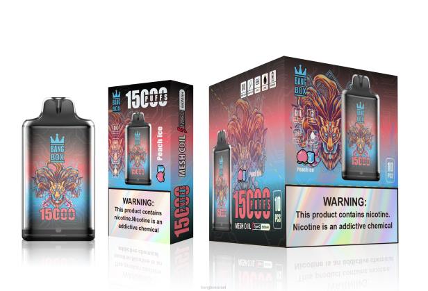Bang Box s1-15000 שאיפות קרח אפרסק - Bang Box Vape Flavors